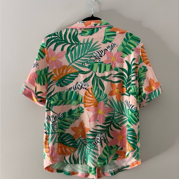 Room Service Tropical Zebra Pajama Top - Picture 4 of 4